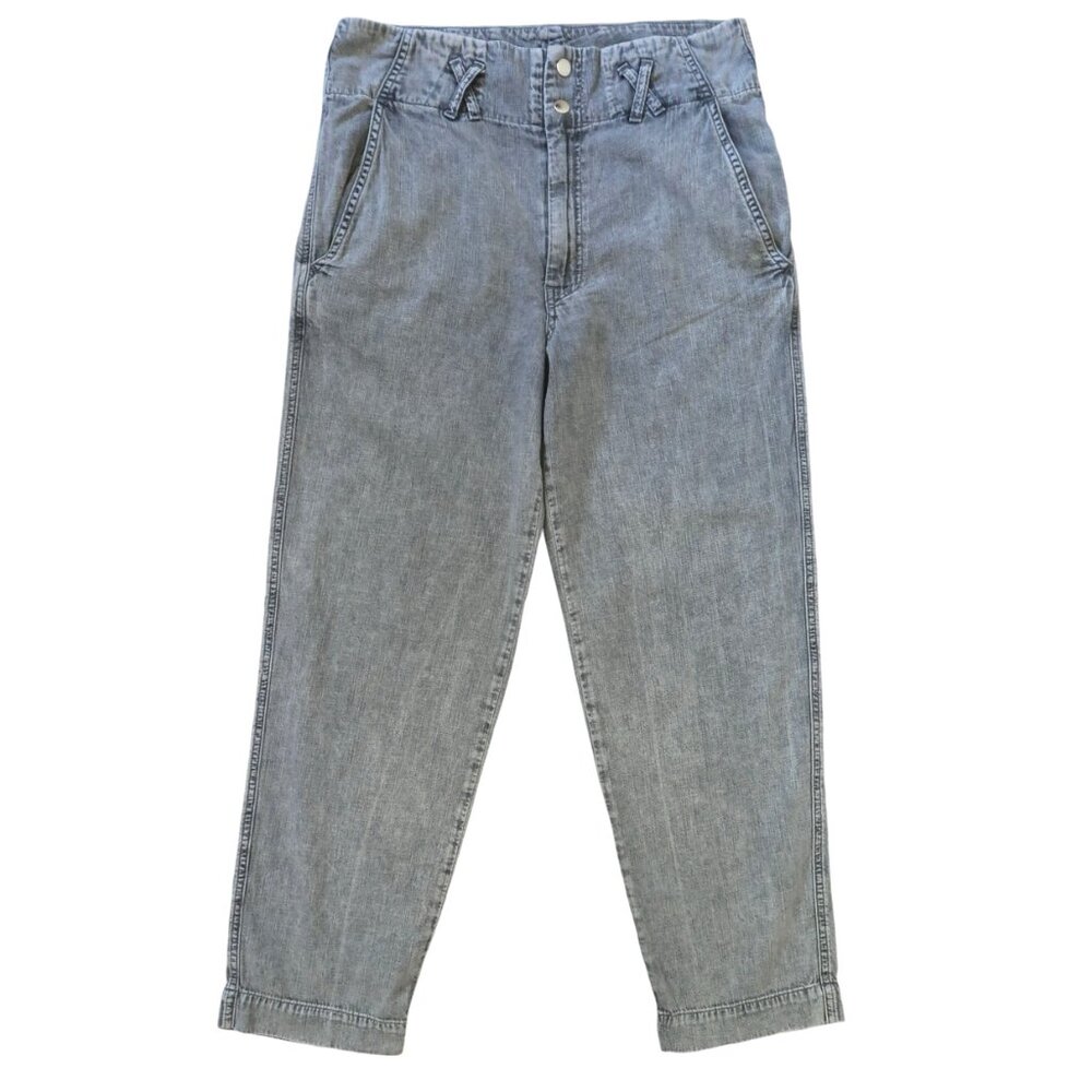 OVERLOVER high waist mom jeans sz 26 gray wash